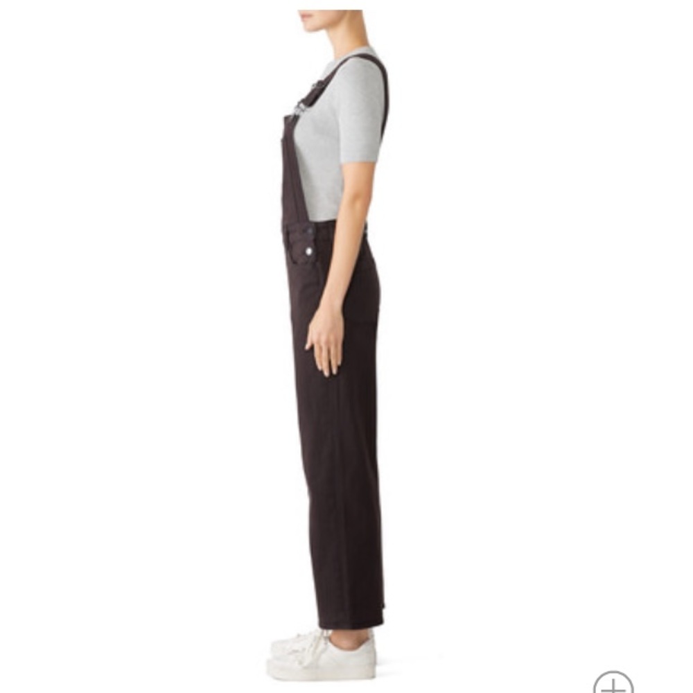 PAIGE Nellie Black Denim Overalls NWOT - Picture 5 of 14